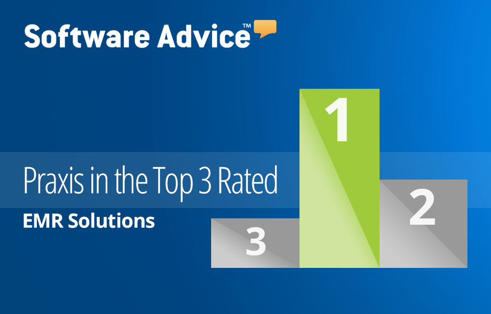 Software Advice Ranks Praxis as Top EMR Solution